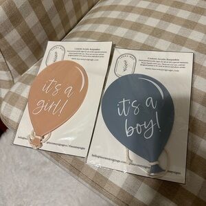 It’s a girl/ it’s a boy acrylic balloons